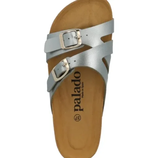 Palado Arrila, Pantoletten, Damen, Olive Metallic