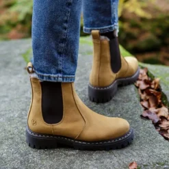 Palado Asseha, Chelsea Boots, Damen, Camel