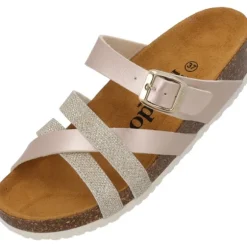 Palado Balmur, Pantoletten, Damen, Beige Metallic