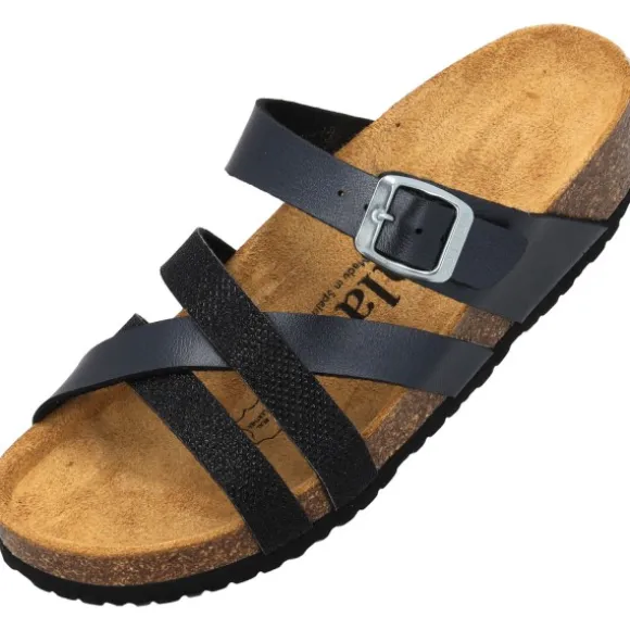 Palado Balmur, Pantoletten, Damen, Schwarz Metallic