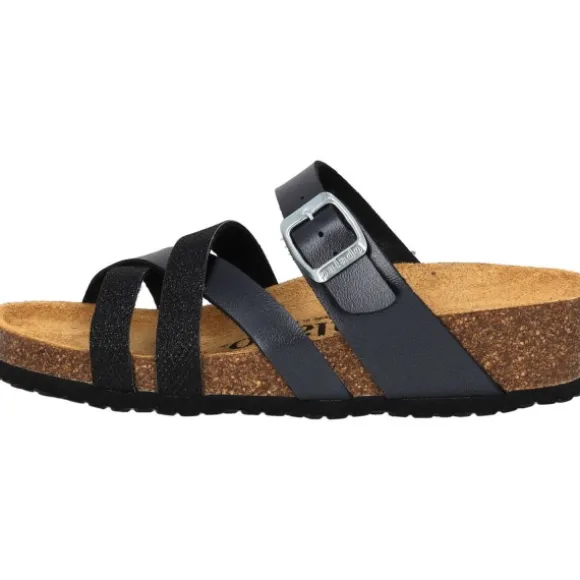 Palado Balmur, Pantoletten, Damen, Schwarz Metallic