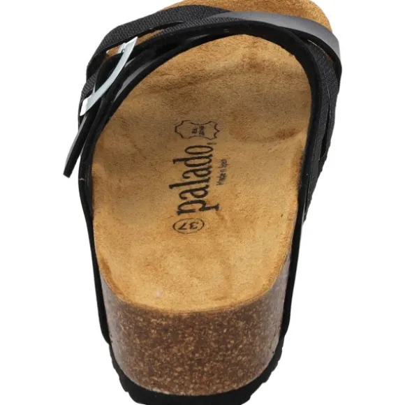 Palado Balmur, Pantoletten, Damen, Schwarz Metallic