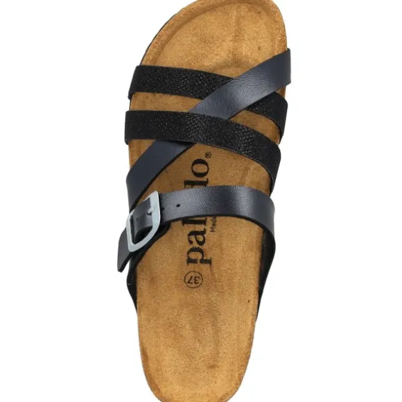 Palado Balmur, Pantoletten, Damen, Schwarz Metallic