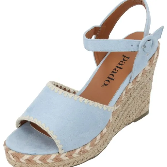 Palado Basinos, Keilsandaletten, Damen, Hellblau