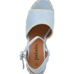 Palado Basinos, Keilsandaletten, Damen, Hellblau