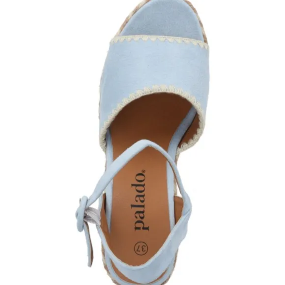 Palado Basinos, Keilsandaletten, Damen, Hellblau