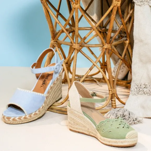 Palado Basinos, Keilsandaletten, Damen, Hellblau