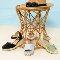 Palado Basinos, Keilsandaletten, Damen, Hellblau