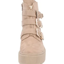 Palado Beyeal, Biker Boots, Damen, Beige