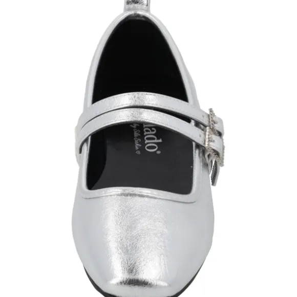 Palado Biaruk by Sila Sahin, Riemchenballerinas, Damen, Silber
