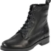 Palado Chalki, Schnürstiefeletten, Damen, Schwarz (Strukturiert)
