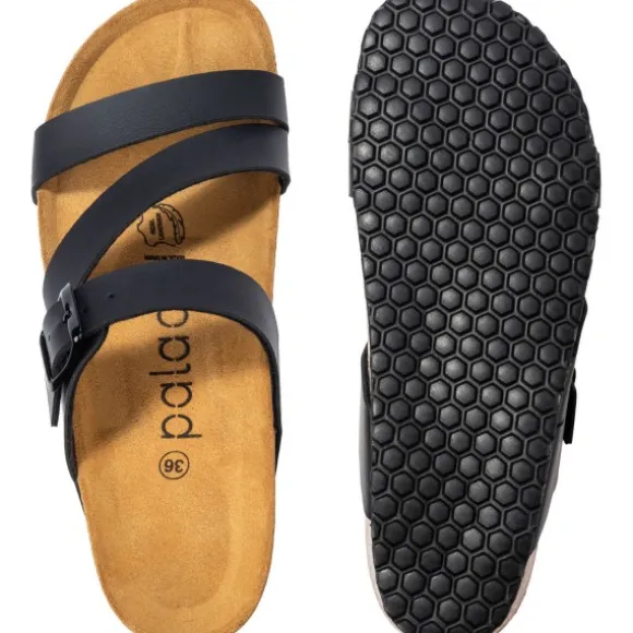 Palado Chios, Pantoletten, Damen, Basic Schwarz Matt