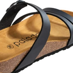 Palado Chios, Pantoletten, Damen, Basic Schwarz Matt