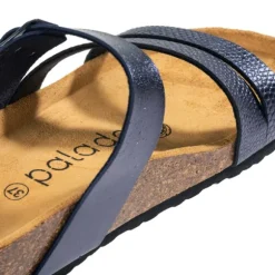 Palado Chios, Pantoletten, Damen, Print Blau