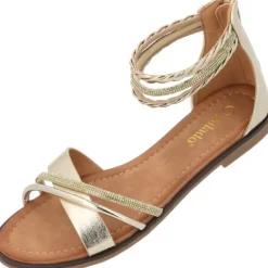 Palado Chritina, Riemchensandalen, Damen, Gold