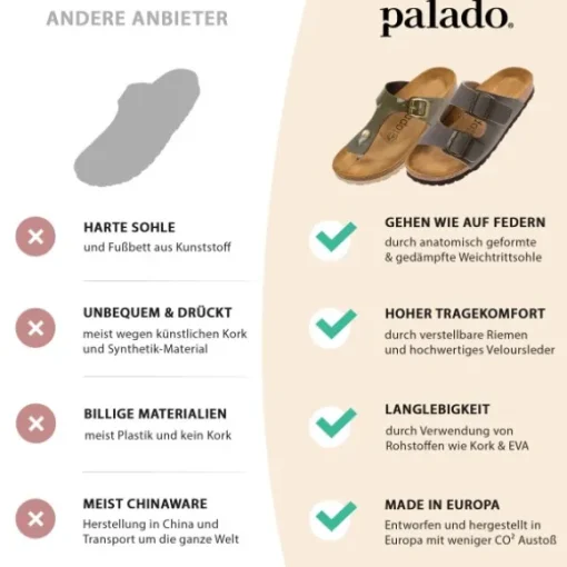 Palado Cres Metallic, Pantoletten, Damen, Gold