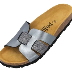 Palado Crisui, Pantoletten, Damen, Grau Metallic