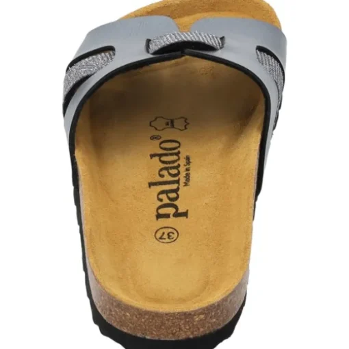 Palado Crisui, Pantoletten, Damen, Grau Metallic