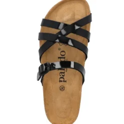 Palado Cruisi, Pantoletten, Damen, Schwarz Lack