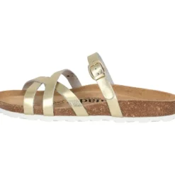 Palado Cruisi Premium Leather, Pantoletten, Damen, Gold Metallic