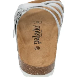 Palado Cruisi Premium Leather, Pantoletten, Damen, Silber Metallic