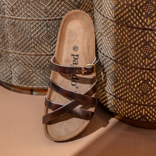 Palado Cruisi Premium Leather, Pantoletten, Damen, Bronze Metallic