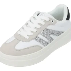 Palado Drotea, Sneakers Low, Damen, Weiß/Silber