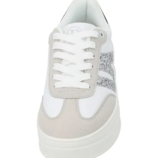 Palado Drotea, Sneakers Low, Damen, Weiß/Silber