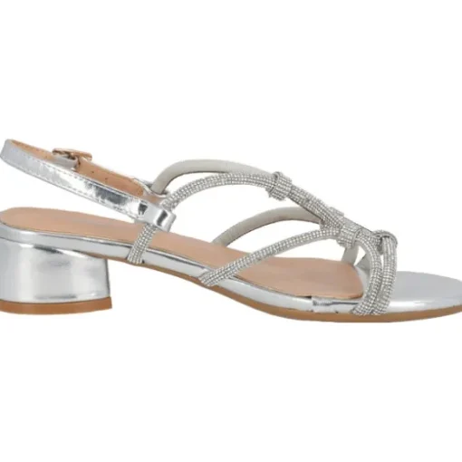Palado Fanala by Sila Sahin, Riemchensandaletten, Damen, Silber
