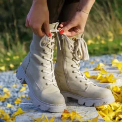 Palado Gavdos, Schnürstiefel, Damen, Beige