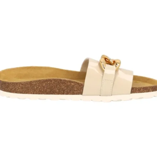 Palado Gozo, Pantoletten, Damen, Beige Lack