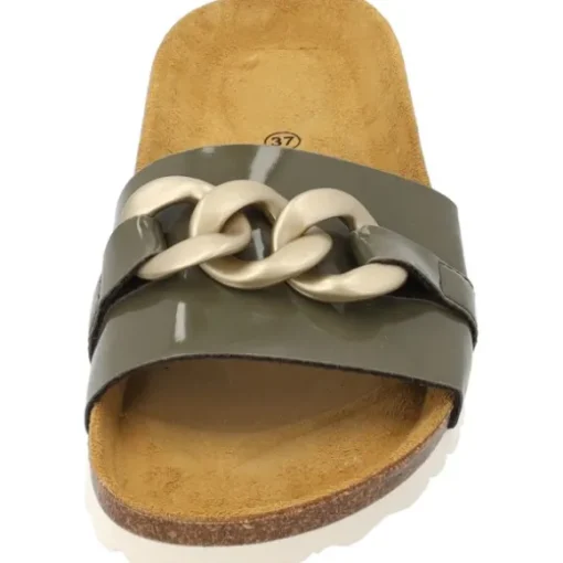 Palado Gozo, Pantoletten, Damen, Khaki Lack