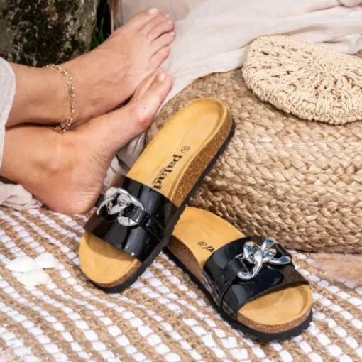 Palado Gozo, Pantoletten, Damen, Khaki Lack