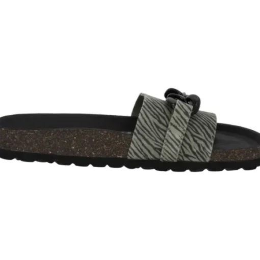 Palado Gozo Zebra, Pantoletten, Damen, Olive