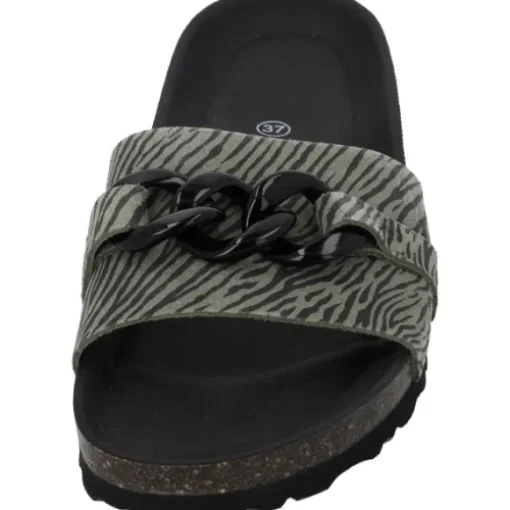 Palado Gozo Zebra, Pantoletten, Damen, Olive