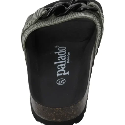 Palado Gozo Zebra, Pantoletten, Damen, Olive