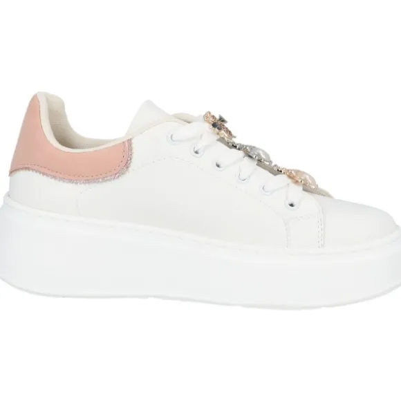 Palado Ibnoa by Sila Sahin, Sneakers Low, Damen, Weiß/Rosa