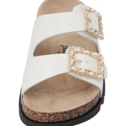 Palado Igies by Sila Sahin, Plateau-Pantoletten, Damen, Weiß