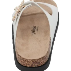 Palado Igies by Sila Sahin, Plateau-Pantoletten, Damen, Weiß