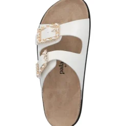 Palado Igies by Sila Sahin, Plateau-Pantoletten, Damen, Weiß