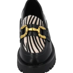 Palado Iolena, Loafers, Damen, Schwarz/Zebra Beige