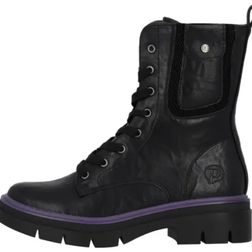 Palado Jazzly by Sila Sahin, Schnürstiefel, Damen, Schwarz/Lila