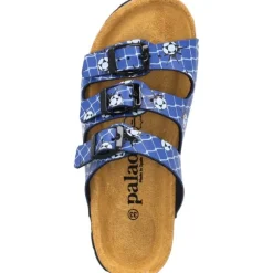 Palado Kids Capri B Print, Pantoletten, Kinder, Blau Soccer