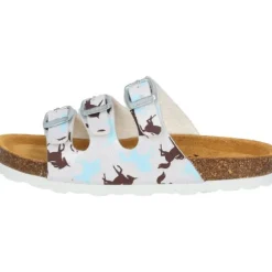 Palado Kids Capri G Print, Pantoletten, Kinder, Weiß Unicorn