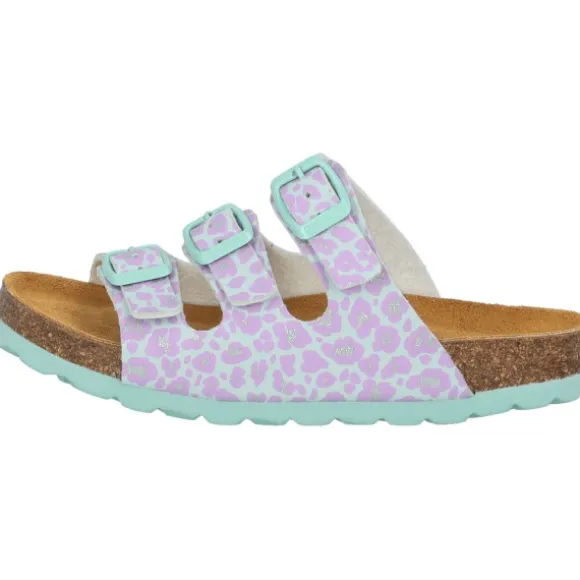 Palado Kids Capri G Print, Pantoletten, Kinder, Türkis Leo