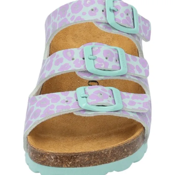 Palado Kids Capri G Print, Pantoletten, Kinder, Türkis Leo