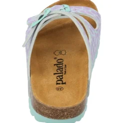 Palado Kids Capri G Print, Pantoletten, Kinder, Türkis Leo