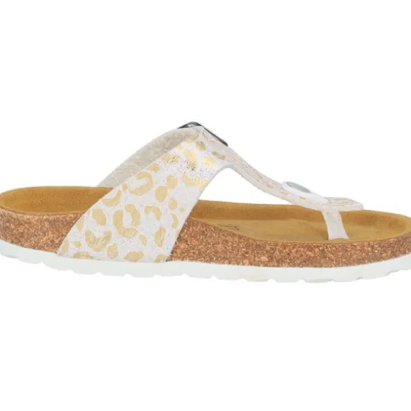 Palado Kids Kos G Leo, Zehentrenner, Kinder, Weiß/Gold