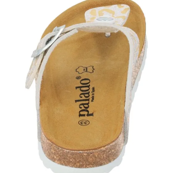 Palado Kids Kos G Leo, Zehentrenner, Kinder, Weiß/Gold