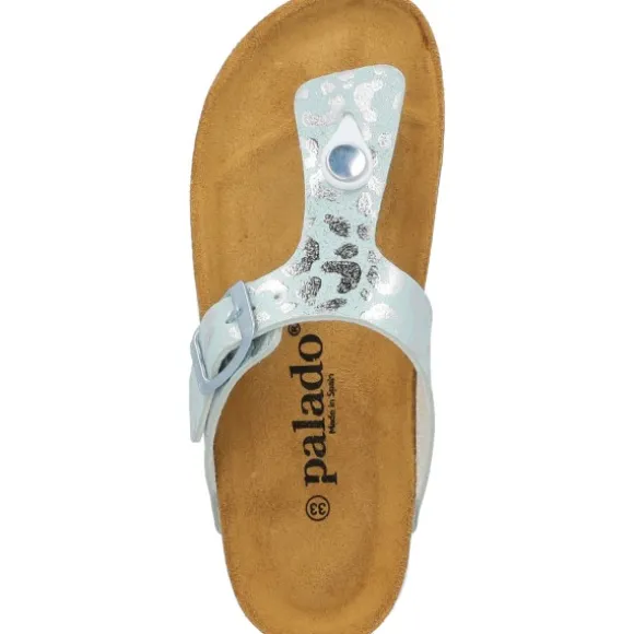 Palado Kids Kos G Leo, Zehentrenner, Kinder, Türkis/Weiß